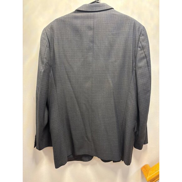 Joseph Abboud Mens Gray Plaid Two-Button Blazer Jacket Size 42R - Picture 9 of 15